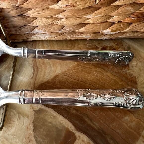Vintage silver plated, engraved pie server - Picture 3 of 5